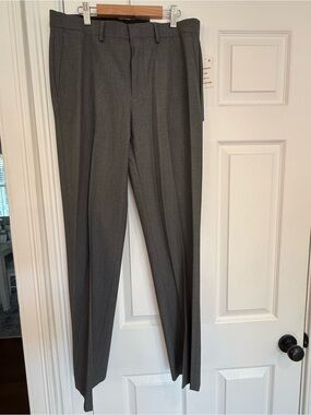 Ryan Seacrest Distinction Charcoal Gray Dress Pants